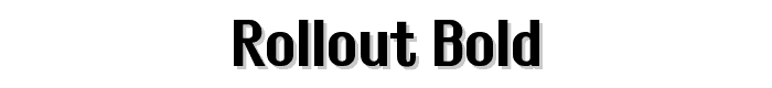 Rollout Bold font